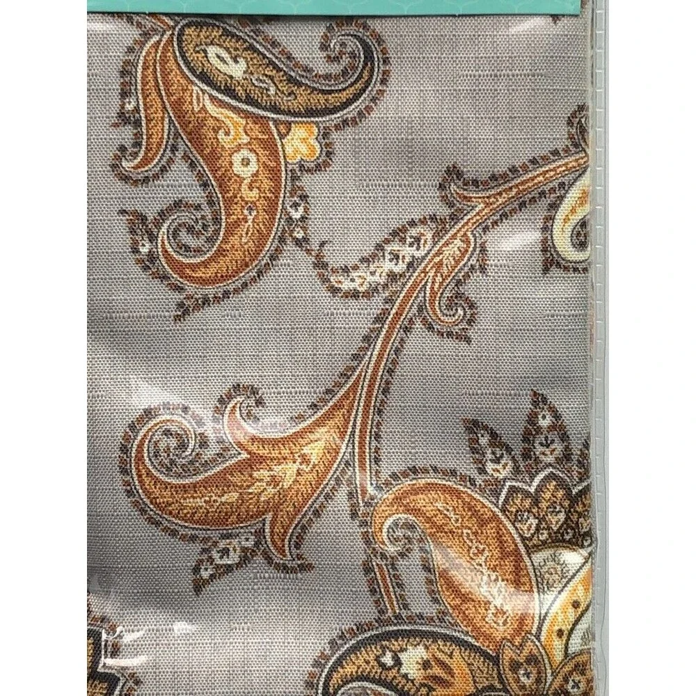 Waverly Fabric Napkins Jacobean Print Gray Gold French Country 19x19